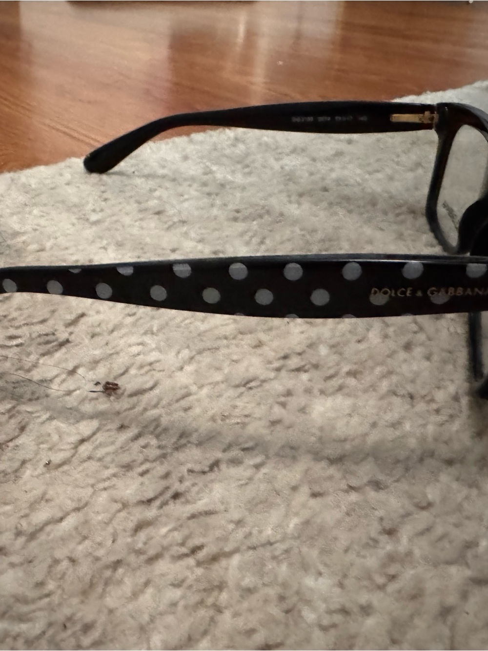 Dolce & Gabbana Black and White Polka Dot Glasses - Picture 2 of 5